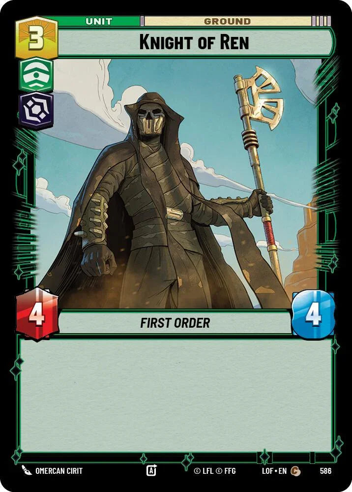 Knight of Ren (586) (Foil) (586) [Legends of the Force] (ONLINE ORDER ONLY)
