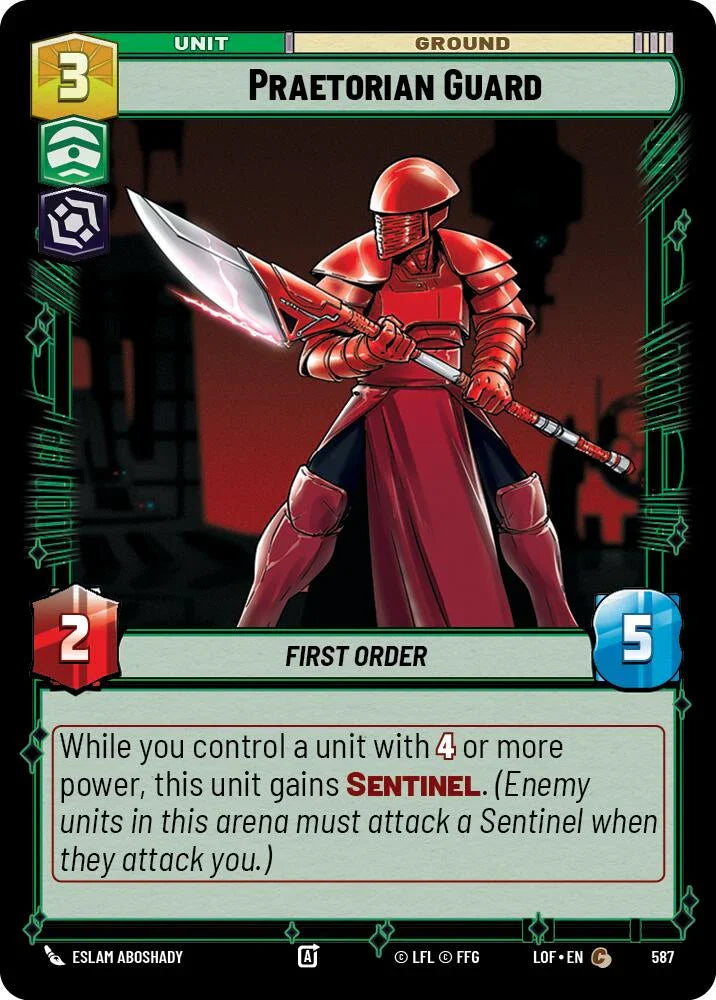Praetorian Guard (587) (Foil) (587) [Legends of the Force] (ONLINE ORDER ONLY)