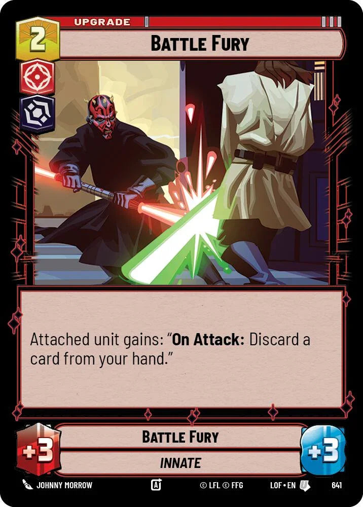 Battle Fury (641) (Foil) (641) [Legends of the Force] (ONLINE ORDER ONLY)