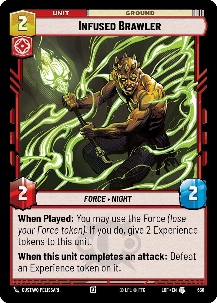 Infused Brawler (658) (Foil) (658) [Legends of the Force] (ONLINE ORDER ONLY)