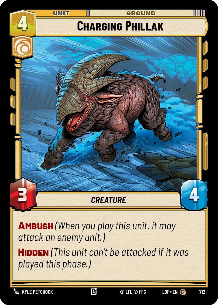 Charging Phillak (712) (Foil) (712) [Legends of the Force] (ONLINE ORDER ONLY)