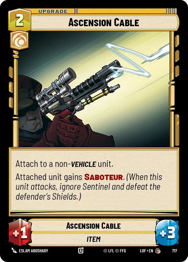 Ascension Cable (717) (Foil) (717) [Legends of the Force] (ONLINE ORDER ONLY)