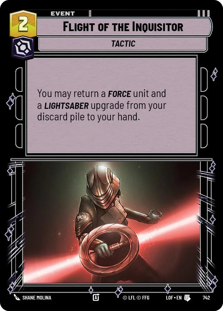 Flight of the Inquisitor (742) (Foil) (742) [Legends of the Force] (ONLINE ORDER ONLY)