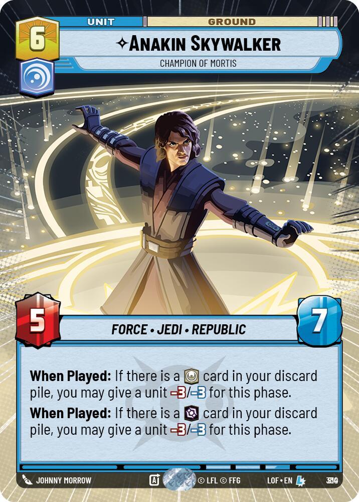 Anakin Skywalker (810) - Champion of Mortis (Hyperspace Foil) (810) [Legends of the Force] (ONLINE ORDER ONLY)