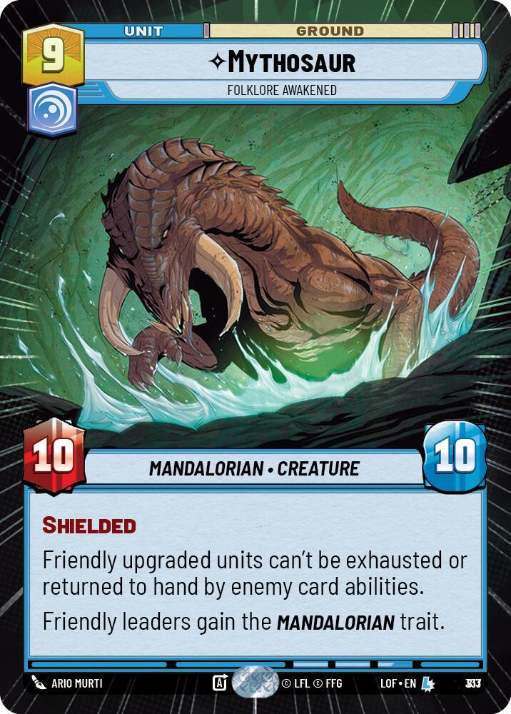 Mythosaur (813) - Folklore Awakened (Hyperspace Foil) (813) [Legends of the Force] (ONLINE ORDER ONLY)