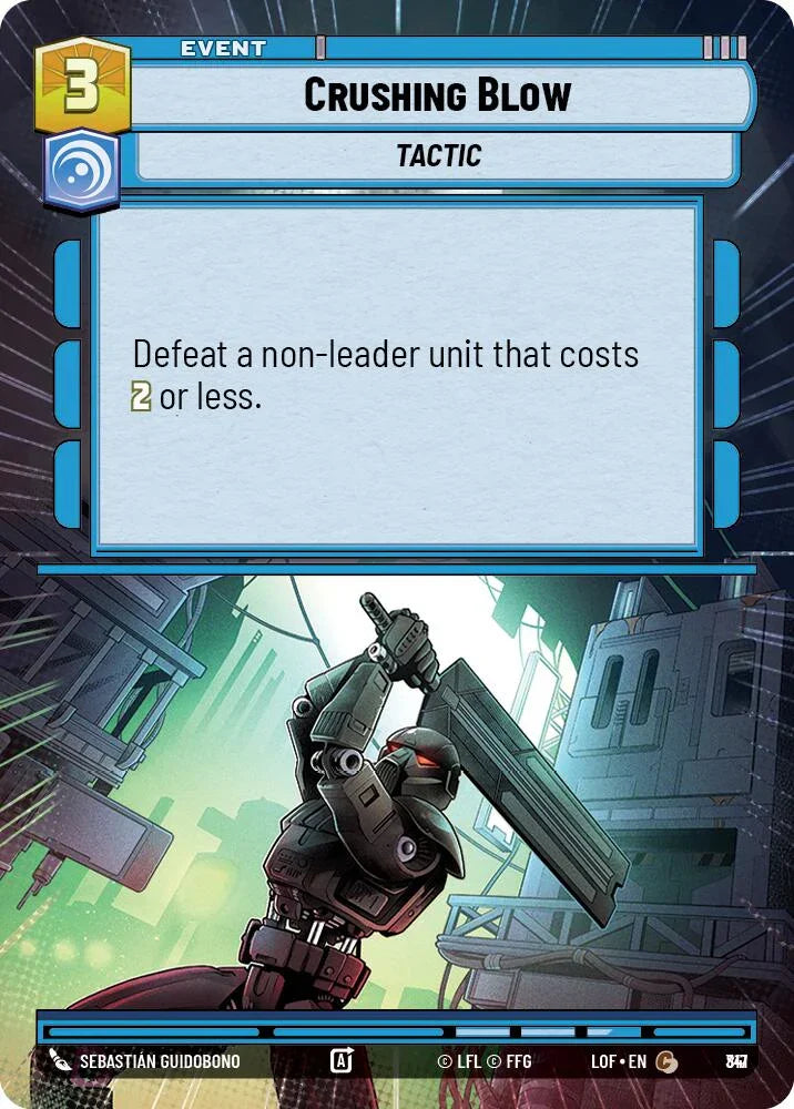 Crushing Blow (817) (Hyperspace Foil) (817) [Legends of the Force] (ONLINE ORDER ONLY)