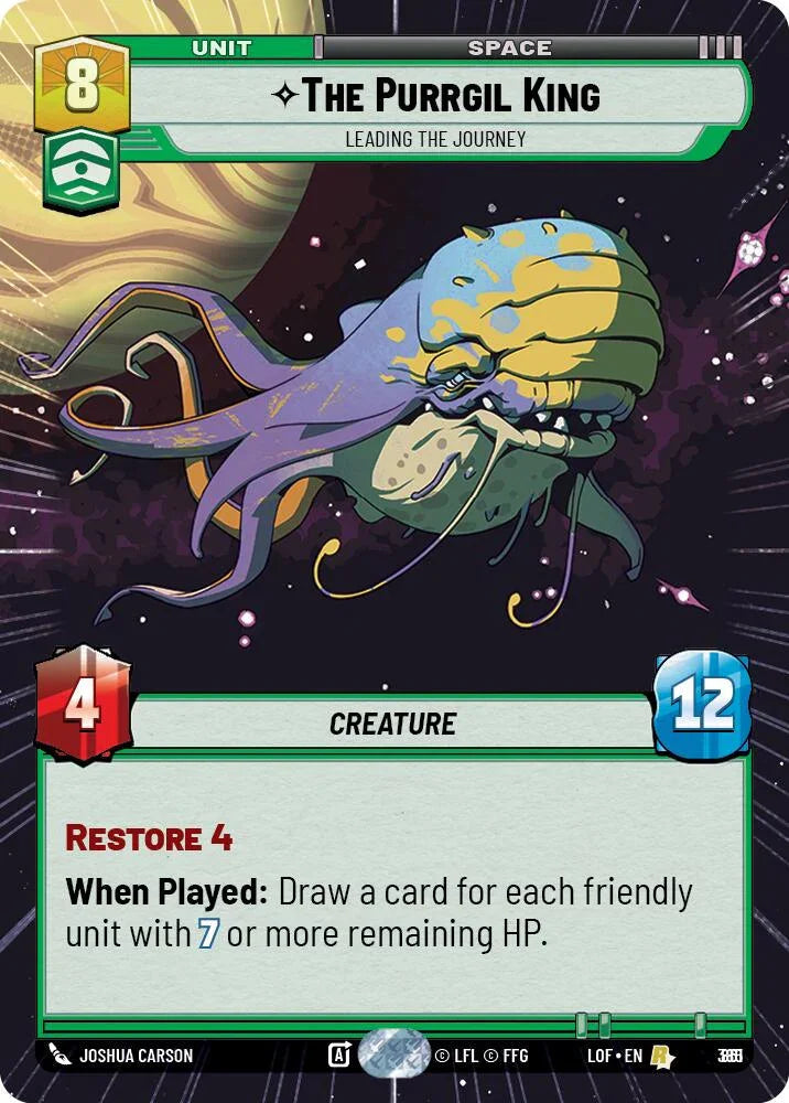 The Purrgil King (861) - Leading The Journey (Hyperspace Foil) (861) [Legends of the Force] (ONLINE ORDER ONLY)