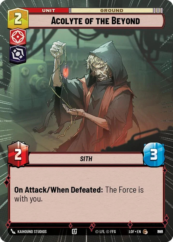 Acolyte of the Beyond (869) (Hyperspace Foil) (869) [Legends of the Force] (ONLINE ORDER ONLY)