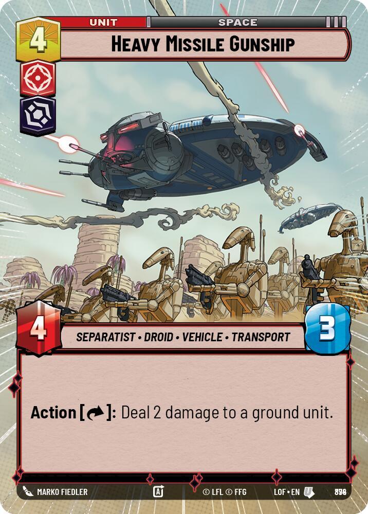 Heavy Missile Gunship (874) (Hyperspace Foil) (874) [Legends of the Force] (ONLINE ORDER ONLY)