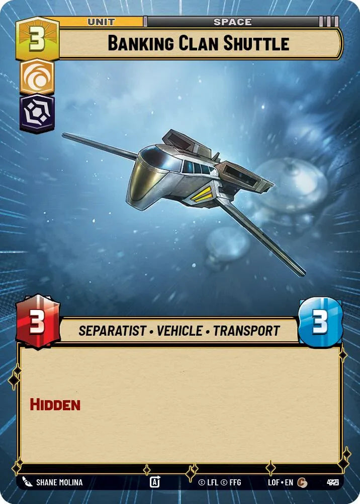 Banking Clan Shuttle (921) (Hyperspace Foil) (921) [Legends of the Force] (ONLINE ORDER ONLY)