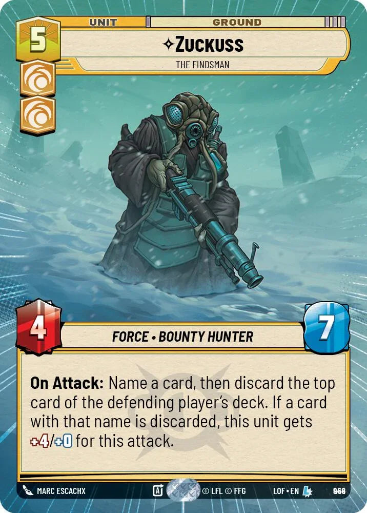 Zuckuss (944) - The Findsman (Hyperspace Foil) (944) [Legends of the Force] (ONLINE ORDER ONLY)