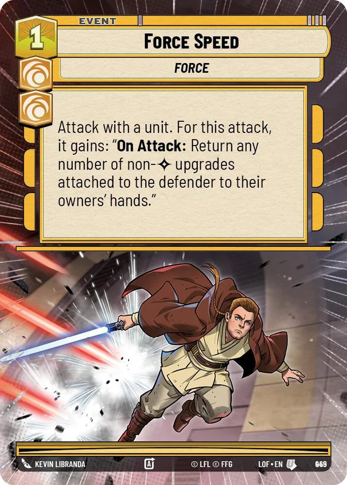 Force Speed (945) (Hyperspace Foil) (945) [Legends of the Force] (ONLINE ORDER ONLY)