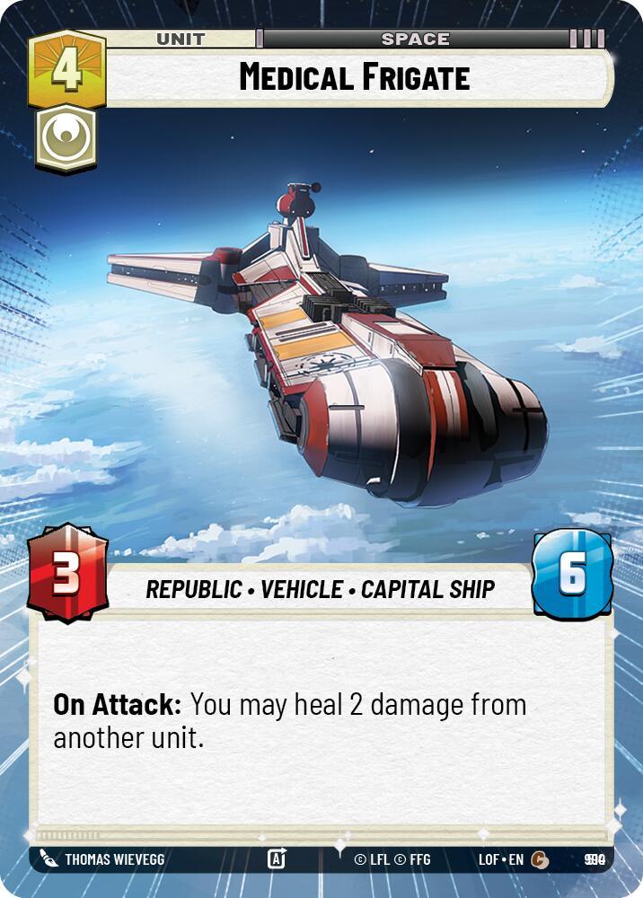 Medical Frigate (990) (Hyperspace Foil) (990) [Legends of the Force] (ONLINE ORDER ONLY)