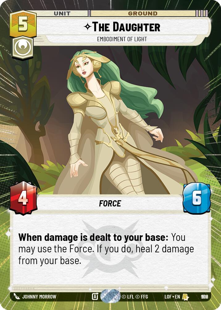 The Daughter (992) - Embodiment of Light (Hyperspace Foil) (992) [Legends of the Force] (ONLINE ORDER ONLY)