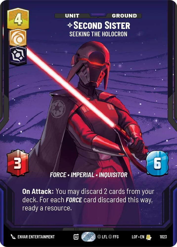Second Sister (1023) - Seeking the Holocron (Prestige) (1023) [Legends of the Force] (ONLINE ORDER ONLY)