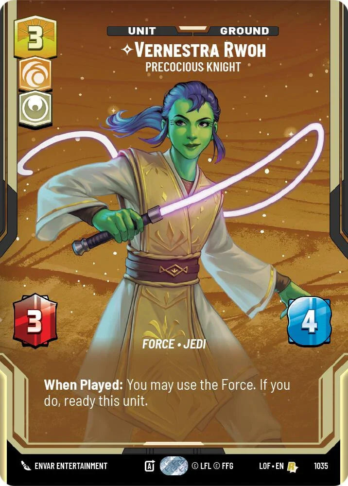 Vernestra Rwoh (1035) - Precocious Knight (Prestige) (1035) [Legends of the Force] (ONLINE ORDER ONLY)