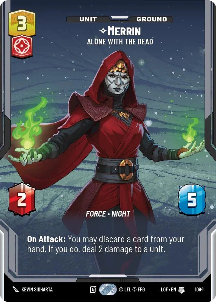 Merrin (1094) - Alone with the Dead (Prestige Foil) (1094) [Legends of the Force] (ONLINE ORDER ONLY)