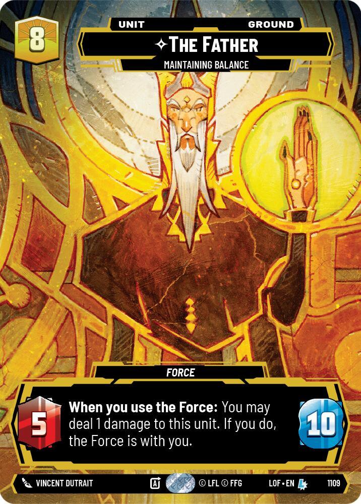 The Father (1109) - Maintaining Balance (Prestige Foil) (1109) [Legends of the Force] (ONLINE ORDER ONLY)