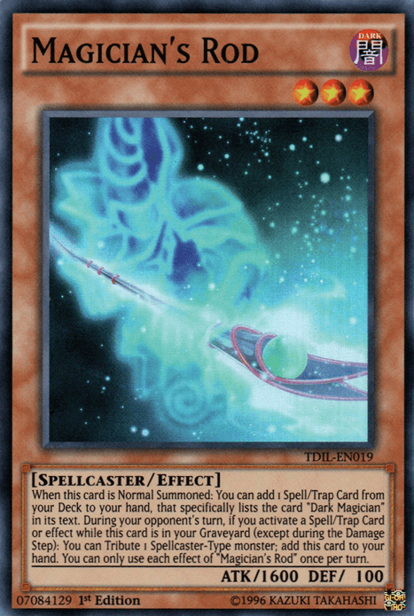 Magician's Rod [TDIL-EN019] Super Rare (ONLINE ORDER ONLY)