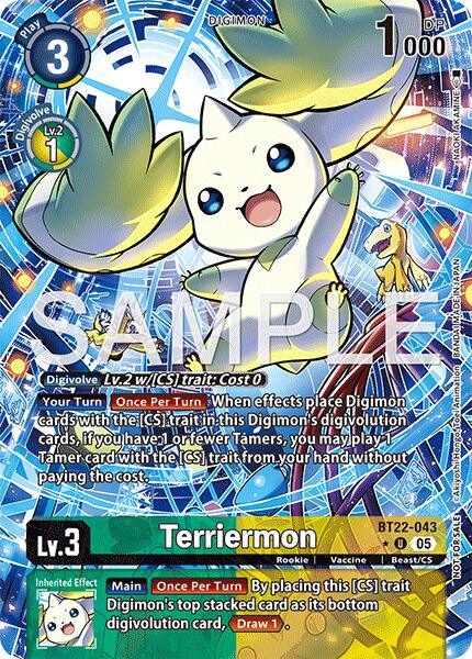 Terriermon [BT22-043] (Box Topper) [Cyber Eden] (ONLINE ORDER ONLY)