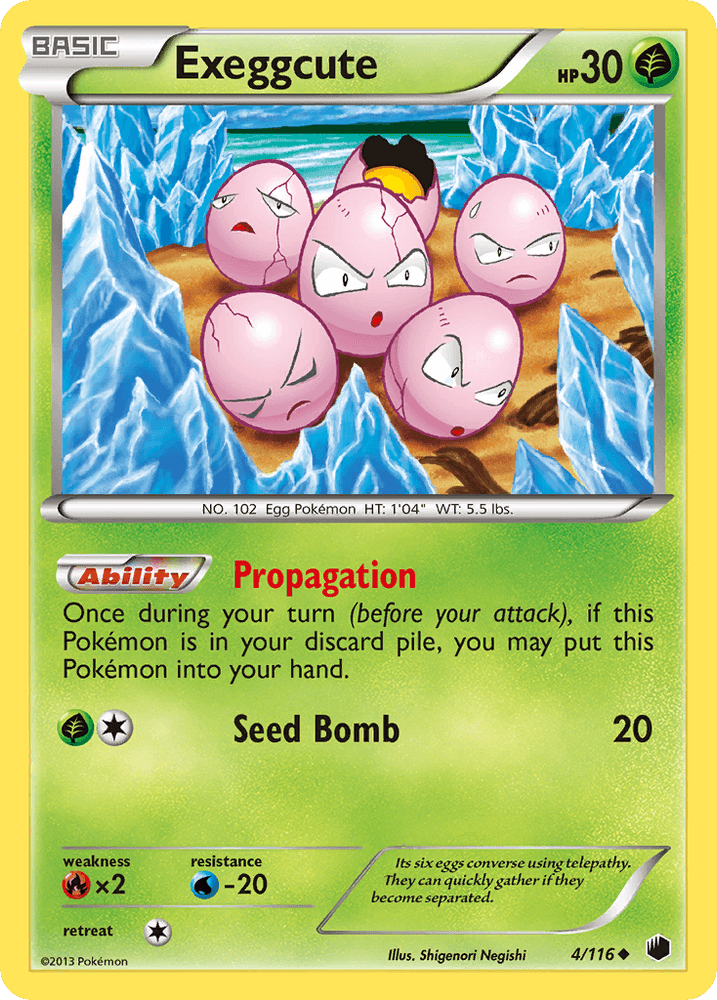 Exeggcute (4/116) [Black & White: Plasma Freeze] (Online Only)