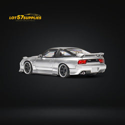 MicroTurbo Custom 180SX Miyabi 180SX Metallic Silver 1:64 (ONLINE ORDER ONLY)