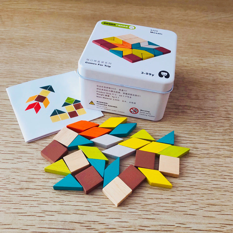 Wooden Puzzle Building Blocks (ONLINE ORDER ONLY)