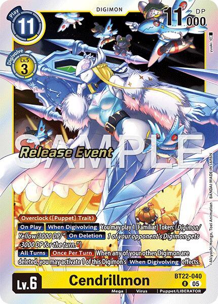 Cendrillmon [BT22-040] [Cyber Eden Release Event Cards] (ONLINE ORDER ONLY)