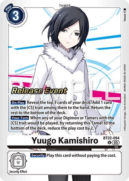 Yuugo Kamishiro [BT22-094] [Cyber Eden Release Event Cards] (ONLINE ORDER ONLY)