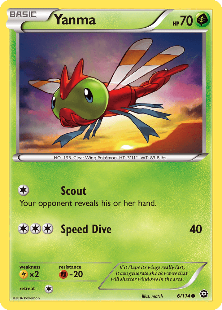 Yanma (6/114) [XY: Steam Siege] (Online Only)