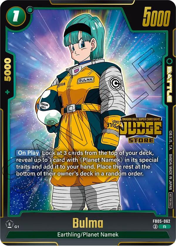 Bulma (Judge Pack 04 - Store Judge) [Fusion World Tournament Cards] (ONLINE ORDER ONLY)