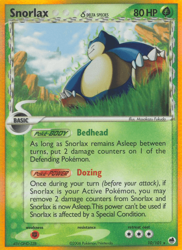Snorlax (10/101) (Delta Species) [EX: Dragon Frontiers] (Online Only)