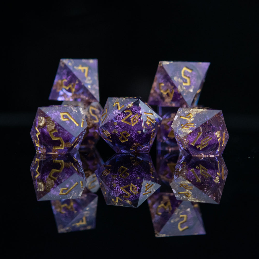 Purple Mage Liquid Core Dice Set (ONLINE ORDER ONLY)