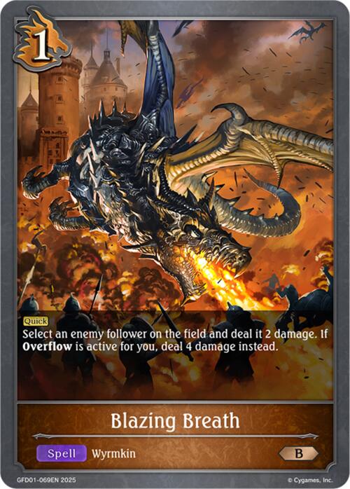 Blazing Breath (GFD01-069EN) [Luxheart Legends]