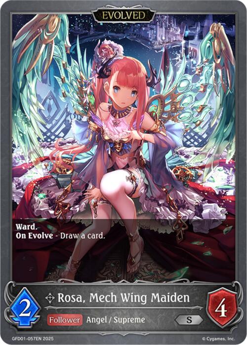 Rosa, Mech Wing Maiden (Evolved) (GFD01-057EN) [Luxheart Legends]