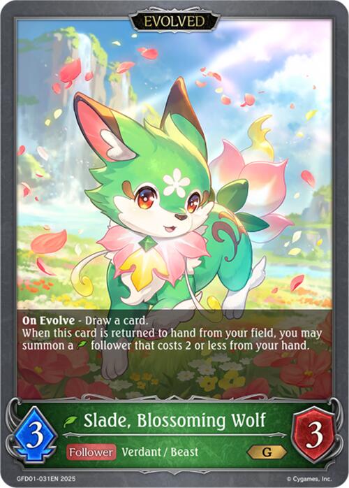 Slade, Blossoming Wolf (Evolved) (GFD01-031EN) [Luxheart Legends]