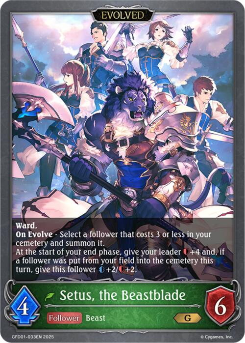 Setus, the Beastblade (Evolved) (GFD01-033EN) [Luxheart Legends]