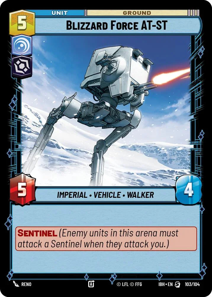 Blizzard Force AT-ST (103/104) (103/104) [Intro Battle: Hoth] (ONLINE ORDER ONLY)
