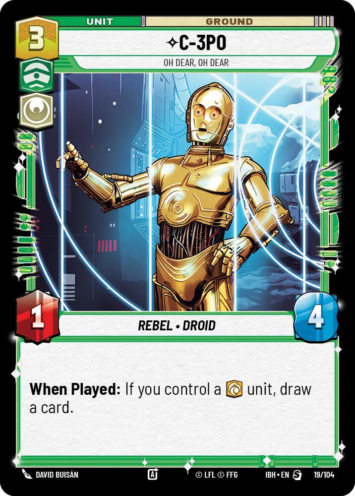 C-3PO (19/104) - Oh Dear, Oh Dear (19/104) [Intro Battle: Hoth] (ONLINE ORDER ONLY)