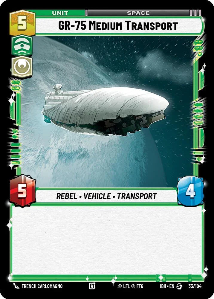 GR-75 Medium Transport (33/104) (33/104) [Intro Battle: Hoth] (ONLINE ORDER ONLY)