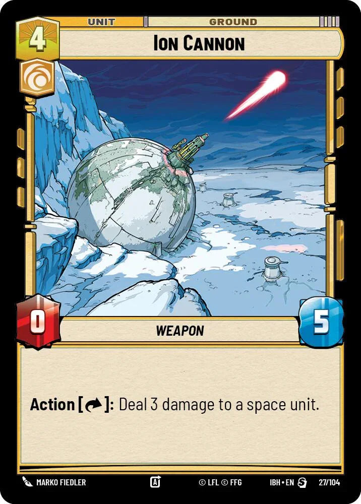 Ion Cannon (27/104) (27/104) [Intro Battle: Hoth] (ONLINE ORDER ONLY)