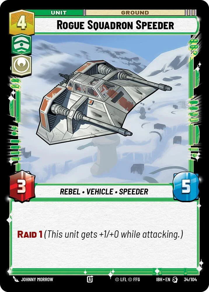 Rogue Squadron Speeder (34/104) (34/104) [Intro Battle: Hoth] (ONLINE ORDER ONLY)