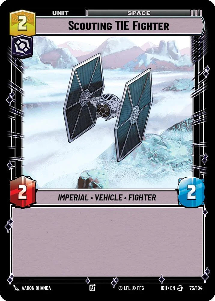 Scouting TIE Fighter (75/104) (75/104) [Intro Battle: Hoth] (ONLINE ORDER ONLY)