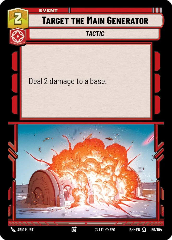 Target the Main Generator (59/104) (59/104) [Intro Battle: Hoth] (ONLINE ORDER ONLY)