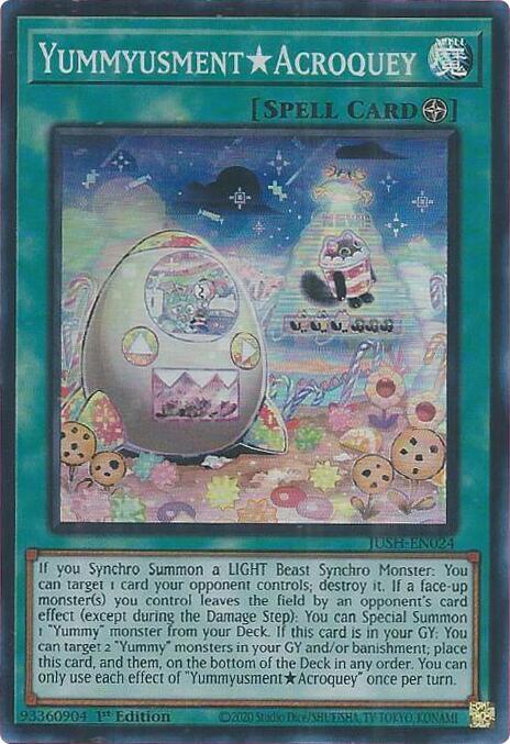 YummyusmentAcroquey (Super Rare) [JUSH-EN024] Super Rare (ONLINE ORDER ONLY)