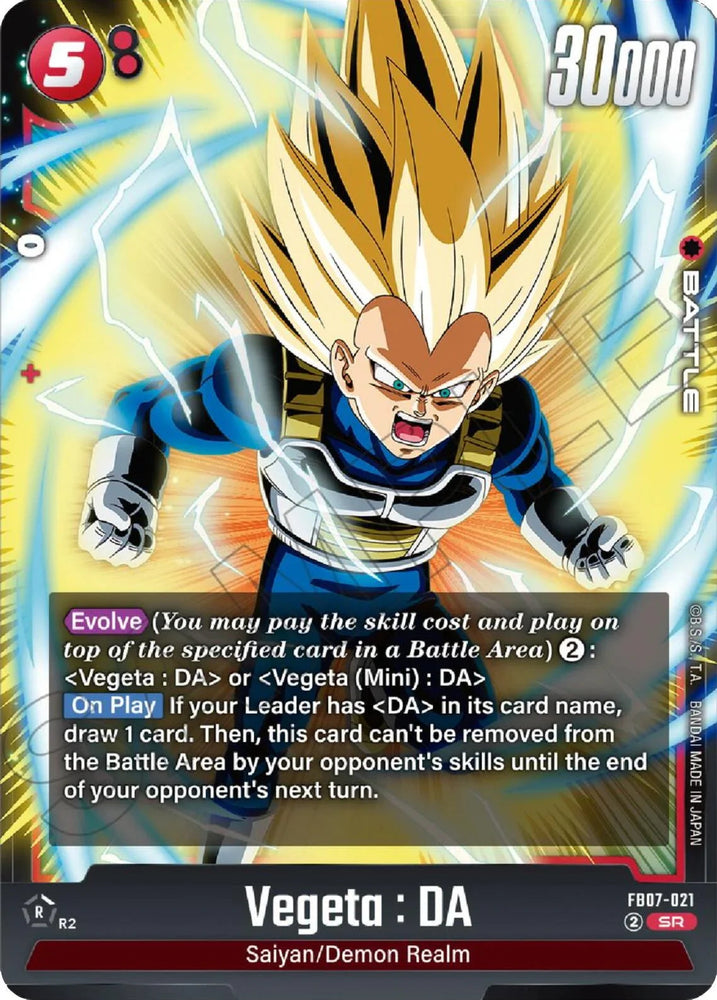 Vegeta : DA (FB07-021) [Wish For Shenron] (ONLINE ORDER ONLY)
