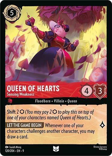 Queen of Hearts - Sensing Weakness (120/204) [Fabled] (ONLINE ORDER ONLY)