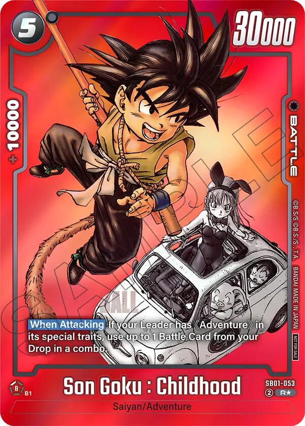 Son Goku : Childhood (SB01-053) (Limited Pack MANGA Version 01) [Tournament and Championship Promos]