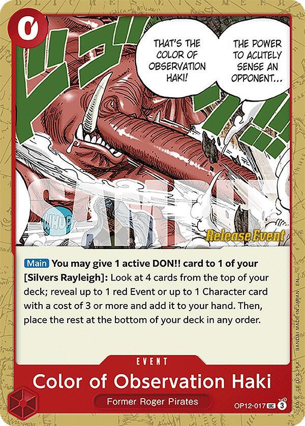 Color of Observation Haki [Legacy of the Master Release Event Cards] (ONLINE ORDER ONLY)