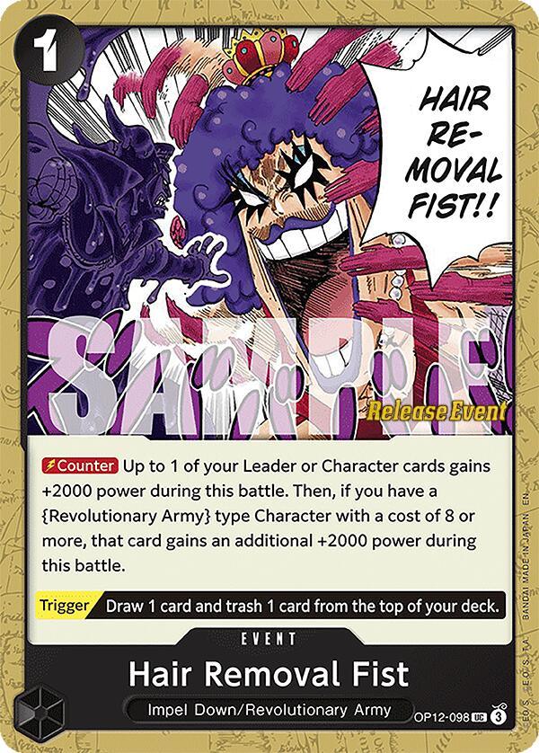 Hair Removal Fist [Legacy of the Master Release Event Cards] (ONLINE ORDER ONLY)